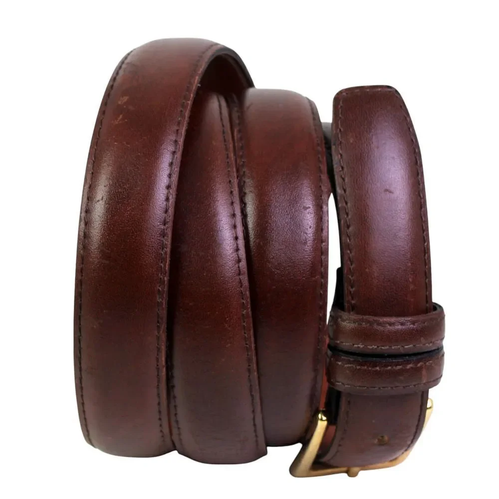 Made in USA BROWN GENUINE LEATHER 7/8